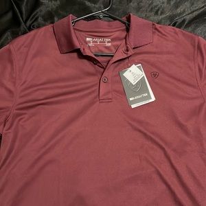 Ariat maroon shirt